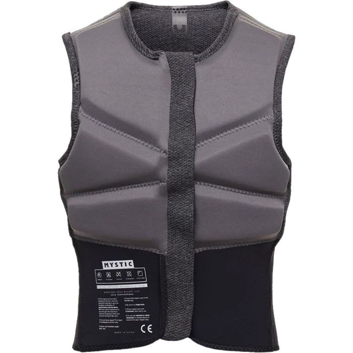 2023 Mystic Mnner Block Kite Impact Vest Front Zip 35005.200107 -.. Grey